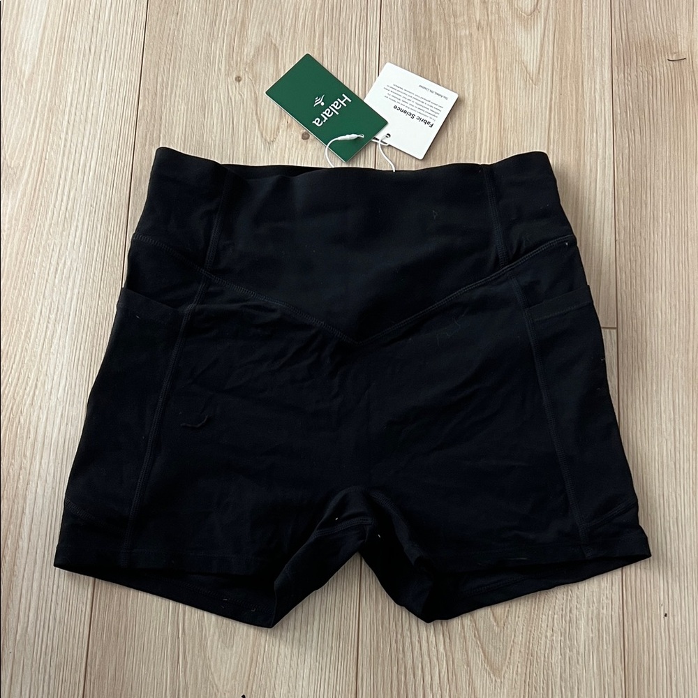 NEW HALARA Women's Black Biker Shorts